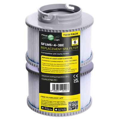  - Filterlogic Sflms-4-3Be Hot Tub Water Filter Compatible With MspaDarlly Sc802