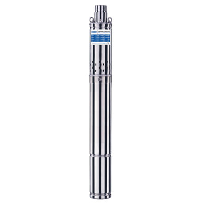 Pozzani Submersible 3" Borehole / Well /tank Stainless Steel Screw Auger Pump 0.75Kw 220V 40Mts Cable from B&Q