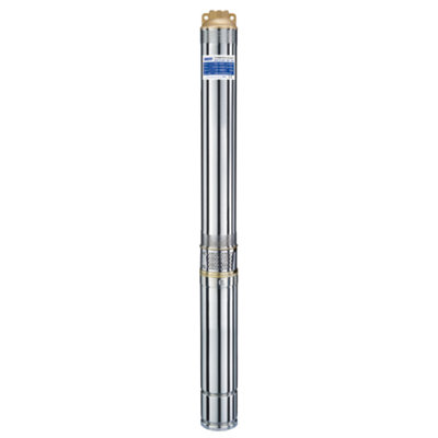 Pozzani Submersible 4" Borehole Well / Tank Multi Stage Impeller Pump 1.5Kw 220V 40Mts Cable from B&Q