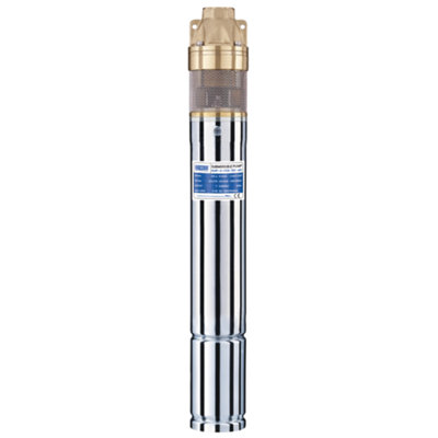 Pozzani Submersible 4" Borehole / Well / Tank Peripheral Pump 1.1Kw 220V 40Mts Cable from B&Q