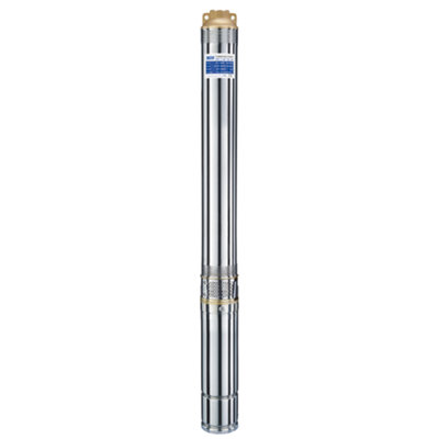 Pozzani Submersible 4" Borehole / Well / Tank Multi Stage Impeller Pump 1.1Kw 220V 40Mts Cable from B&Q