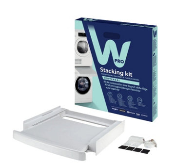 Wpro Universal Sks101 C00378975 Washing Machine Dryer Stacking Kit With Shelf 60Cm X 60Cm from B&Q