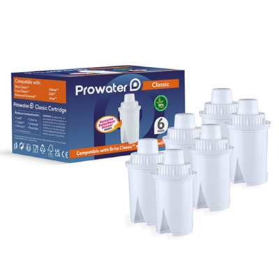 Prowater Jug Water Filter Cartridges Compatible With Classic Style (6 Pack) from B&Q