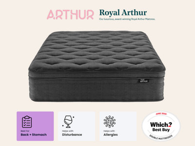 Arthur Sleep Royal Arthur MattressFirm Hybrid 3000 Pocket Spring Gel FoamSuper King from B&Q
