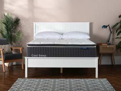 Arthur Sleep Small Double Mattress - Hybrid Pocket Spring - Medium - White - Image 4