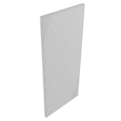  - Ennis Gloss Light Grey End Panel (H)720mm