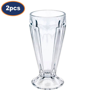 Sundae Dessert Milkshake Ice Cream Soda Knickerbocker Glory Glasses 350Ml 2Pcs from B&Q
