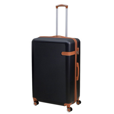 Travel Suitcase 28" Vienna Black Expandable Luggage Trolley 360 8-Wheel Abs from B&Q
