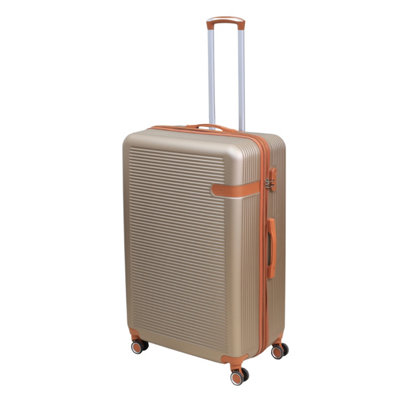Travel Suitcase 32" Vienna Champagne Extra Large Luggage Expand Trolley 8-Wheel from B&Q