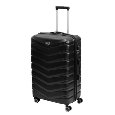  - Travel Suitcase 28" Denver Black Expandable Luggage Trolley 8-Wheel Hard Abs