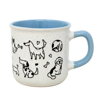 Coffee Mug Tea Mug Dog Stoneware Dishwasher Microwave Safe Hot Beverage 270Ml from B&Q