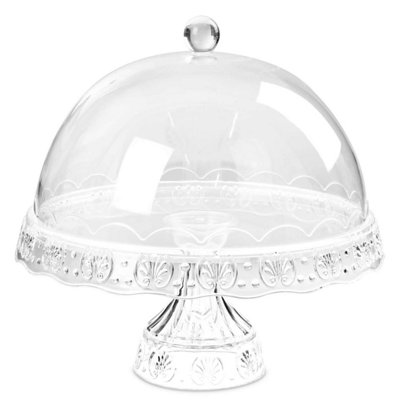  - Cake Stand With Dome Coverclear Cake Stand With Lid Wedding Functions Cake Set - Image 3