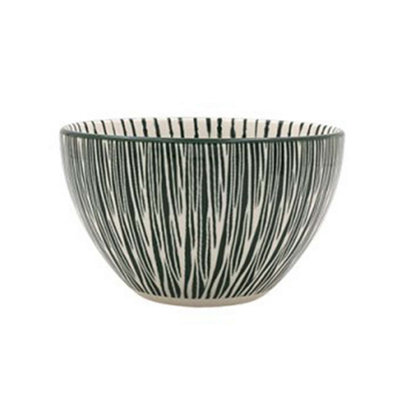 Rice Bowl Green Fine China Tie-Dye 320Ml Decorative Dessert Bowl 12Cm Dinnerware from B&Q