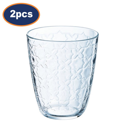 Luminarc Drinking Glass Tumbler Concepto Riad Clear Durable Drinkware 300Ml 2Pcs from B&Q