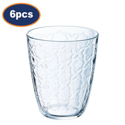 Luminarc Drinking Glass Tumbler Concepto Riad Clear Durable Drinkware 300Ml 6Pcs from B&Q