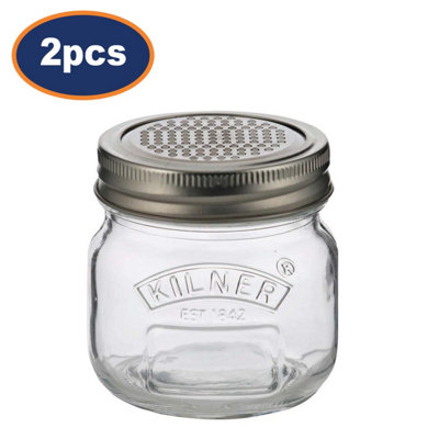 Kilner Glass Storage Jar & Fine Grater 250Ml Food Garlic Ginger Kitchen Tool 2Pc from B&Q