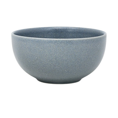 Salad Bowl 15.5Cm Blue Ceramic Stoneware Matt Soup Food Serving Dish Tableware from B&Q