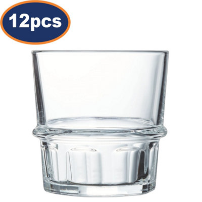 Luminarc Cocktail Glass Tumbler 250Ml Clear Stackable Dishwasher Safe Drink 12Pc from B&Q