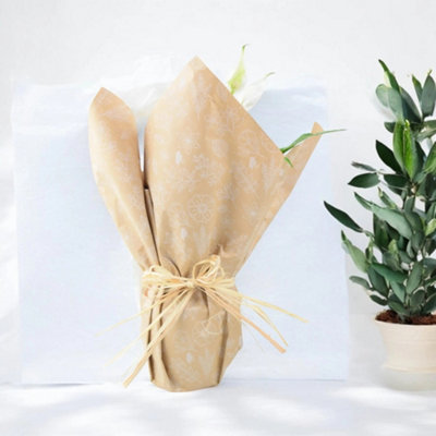 Premium Eco-Friendly Heart & Love Floral Wrap  Romantic Bouquet & Gift Packaging from B&Q