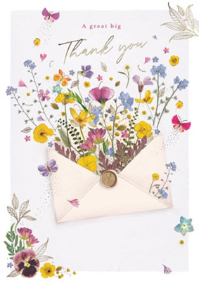 Personalised Thank You Card  Handwritten Message  Appreciation Greeting Greeting Garden Plant from B&Q