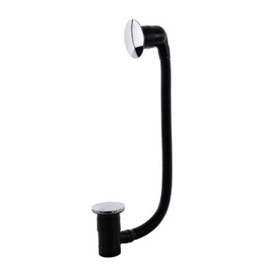 B&Q -  Top Fix Bath Waste With Overflow Chrome Easy Install Bath Drain With Patented Top Fix Technology Fast FitDurable Bathroom Waste - Image 5