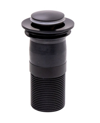 Top-Fix Unslotted Basin Waste - Matt Black - 0.2kg - Image 5
