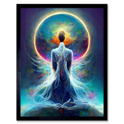 B&Q -  Framed Wall Art Mystical Psychic Spiritual Dream12X16 Inch