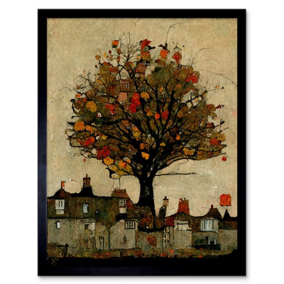 Artery8 Framed Wall Art Giant Untidy Quirky Street Tree12X16 Inch from B&Q