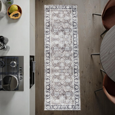 Imperial Rooms Homeware Soft Pile Runner Rug Living Room Rugs Anti Slip Hallway Rug Kitchen Rugs Harmony 80X300Cm from B&Q