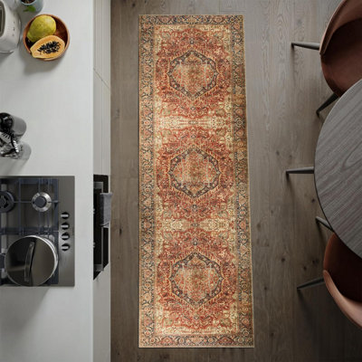 Imperial Rooms Homeware Soft Pile Runner Rug Living Room Rugs Anti Slip Hallway Rug Kitchen Rugs Majestic 80X300Cm from B&Q