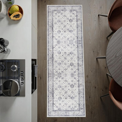 Imperial Rooms Homeware Soft Pile Runner Rug Living Room Rugs Anti Slip Hallway Rug Kitchen Rugs Serene 80X300Cm from B&Q