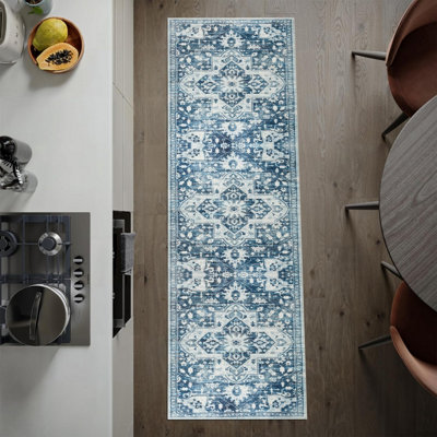 Imperial Rooms Homeware Soft Pile Runner Rug Living Room Rugs Anti Slip Hallway Rug Kitchen Rugs Tranquil 80X300Cm from B&Q