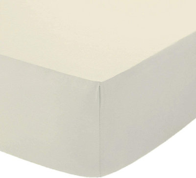 B&Q -  Fitted Sheet 400 Thread Count 100% Egyptian Cotton Extra Deep 40Cm Sateen Hotel Quality Bedding Bed Sheets