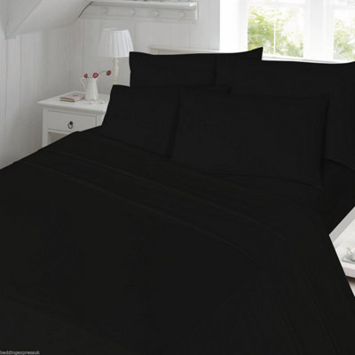 Homes & Linen Flannelette Flat Bed Sheets 100% Brushed Cotton Thermal Flannel Flat Sheets from B&Q
