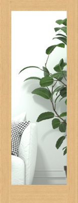 Green & Taylor Oak Shaker 1 Lite Clear GlassPrefinished Internal Door from B&Q