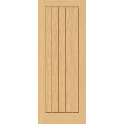 Green & Taylor Cottage Deluxe OakPrefinished Fd30 Fire Door from B&Q