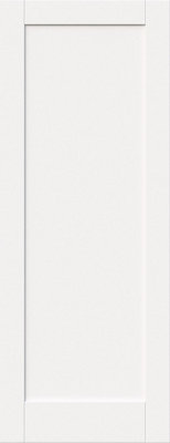 Green & Taylor White Primed Shaker 1 Panel Internal Door from B&Q