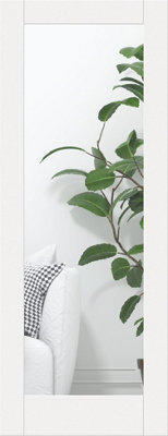 Green & Taylor White Primed Shaker 1 Lite Clear Glass Internal Door from B&Q