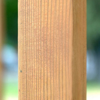 Primrose Square 240Cm Fence Post Planed And Chamfered Pressure Treated 70mm X 70mm from B&Q