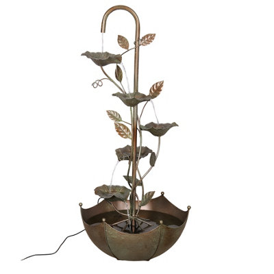 Primrose Enchanted Zinc Umbrella Cascade Water Feature 96Cm from B&Q