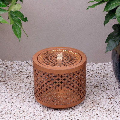 Primrose Water Feature With Geometric Cut Out Design With Led Lights from B&Q