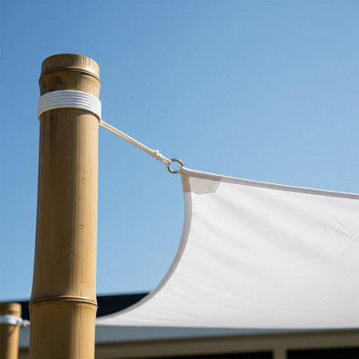 Primrose 3M Bamboo Sail Shade Pole 12-14Cm Diameter from B&Q
