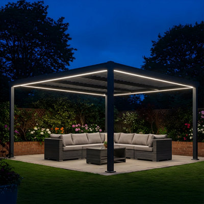 Primrose Living Colour Changing Led Light Kit For Pergola Veranda With Remote Control 3X3M from B&Q