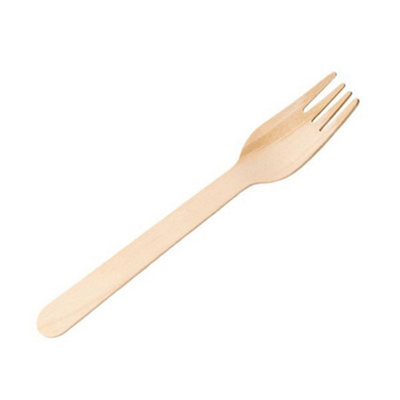 Utopia Economy Birch Wood Forks 6.25Inch / 16Cm (6.25Inch / 16Cm100Count) from B&Q
