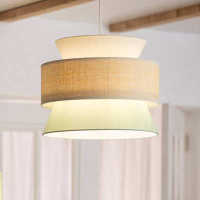 Edit Chulu Rattan Ceiling Pendant Light Green from B&Q