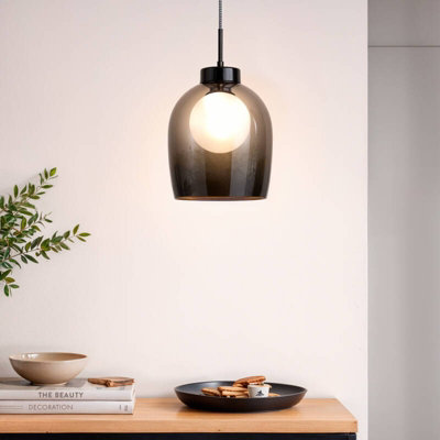 Edit Galia Ceiling Pendant Light Black from B&Q
