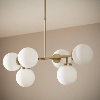 Edit Lautrec 6 Light Ceiling Bar Pendant Light Gold from B&Q
