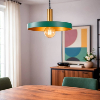 Edit Furiko Ceiling Pendant Light Green from B&Q