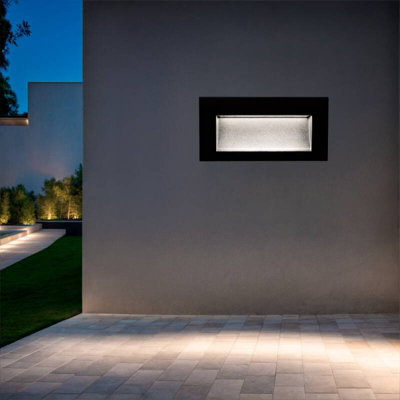 B&Q -  4W Elin Outdoor Recessed Recessed Led Wall Light  4000K Cool White