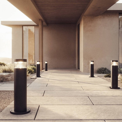 B&Q - Inti  6W Led Outdoor Bollard Light 30Cm  3000K Warm White